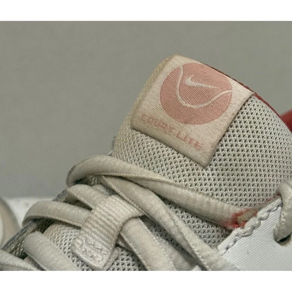 Nike Zoom Court Lite Tennis Sports Shoes Women's 9 White Lace-Up DV3279-101 - Picture 4 of 12